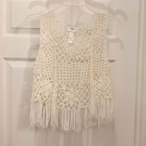 Justice Girl's Crocheted Vest